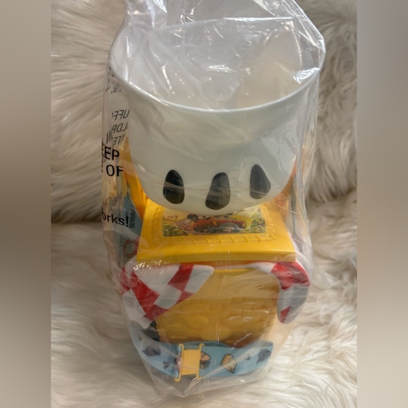 Disney Parks Mickey Minnie Perfect Picnic Basket Popcorn Bucket Runaway Railway - Picture 9 of 11